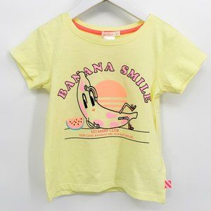 Billieblush Girls Size 4 Banana Graphic Short Sleeve Tee
